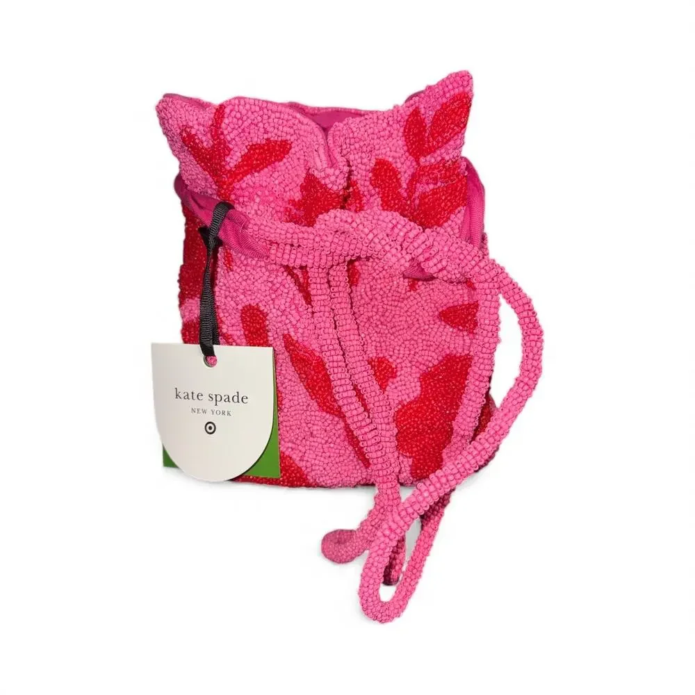 Kate Spade x Target Beaded Bucket Bag NWT NWT Kate Spade x Target Beaded Bucket Bag Blue/Green | eBay main image 3